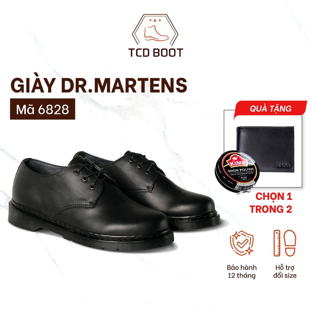 Giày nam, giày da nam công sở dr.martens, giày tây tăng chiều cao đế cao su cao cấp - xưởng giày chelsea boot