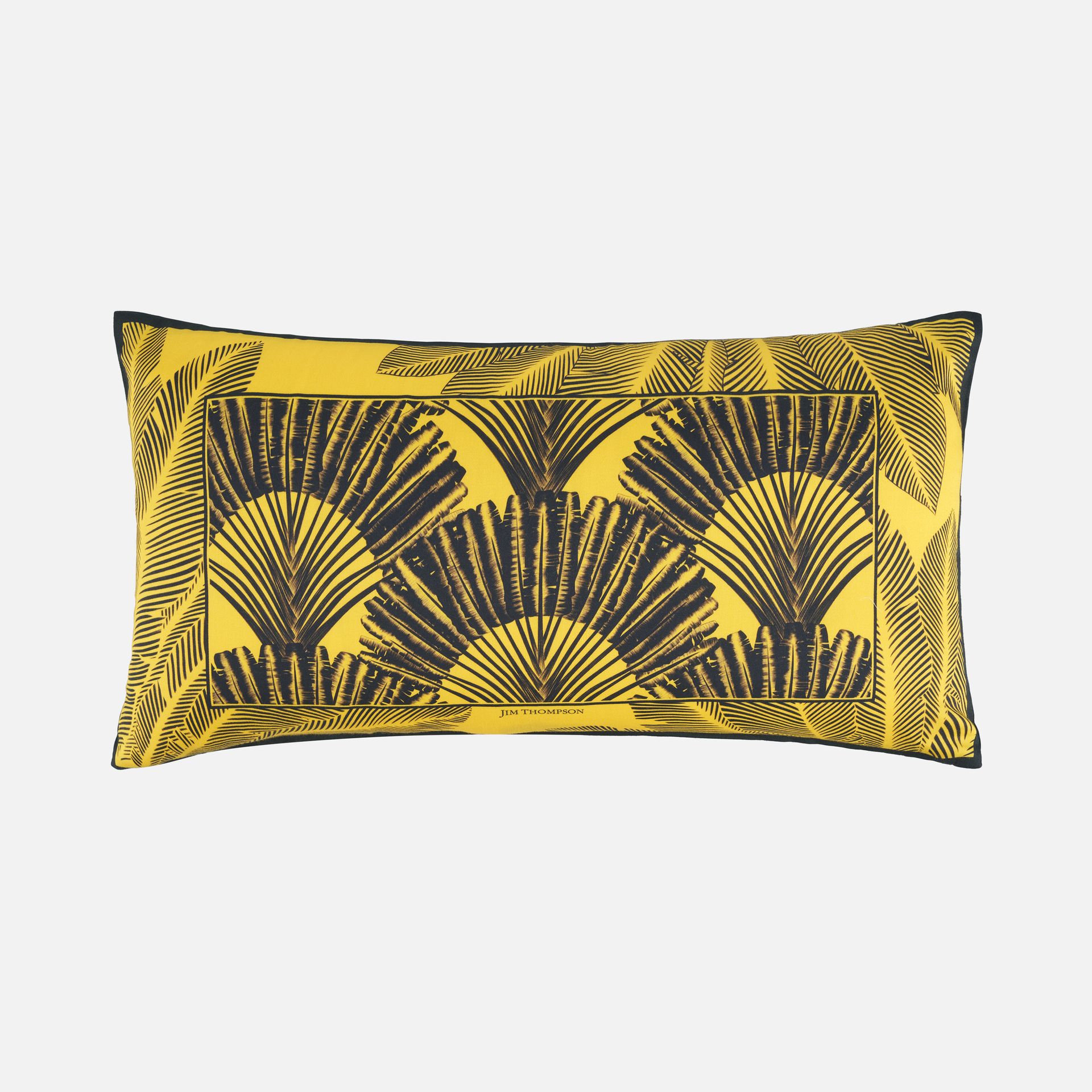 Ravenala Cotton Printed Cushion Cover 12x22" - Yellow ราคา 650 บาท*ส่งฟรี