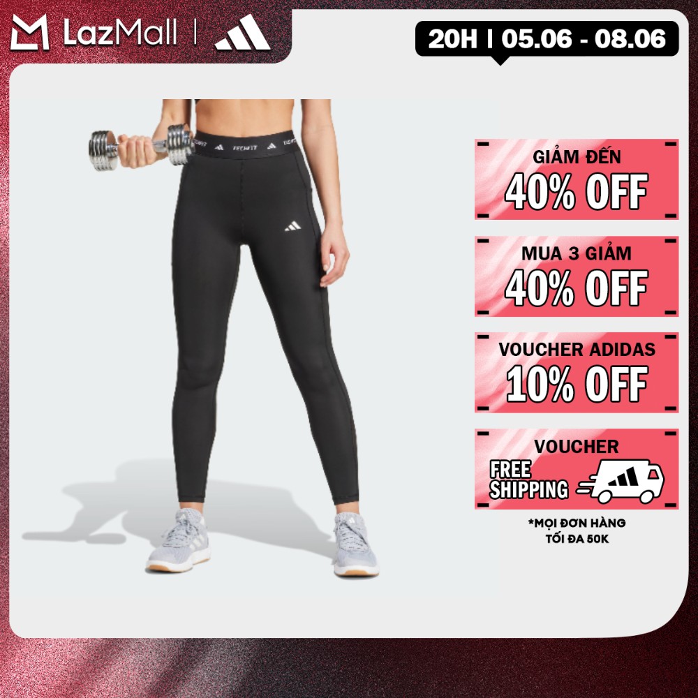 [3-20H 5.6-MUA 3 GIẢM 25%+VOUCHER 10%] adidas Gym  Training Quần Legging Dáng Dài Có Túi Techfit Nữ Đen IT2282