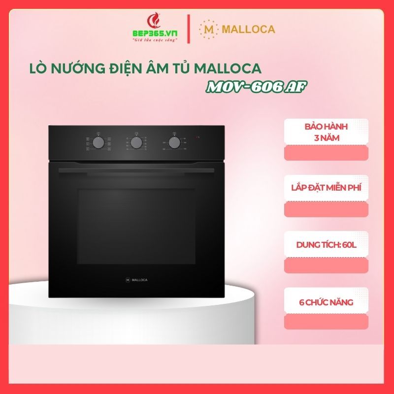Malloca Mov-606 Af Built-In Oven – 60L Capacity, Convection & Airfry Grilling - Collection
