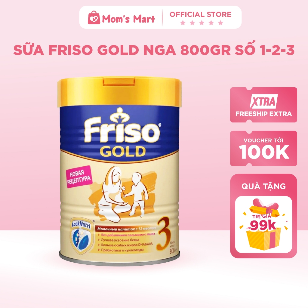 Sữa Friso Gold Nội địa Nga đủ số 1,2,3 lon 800gr - Mom s Mart