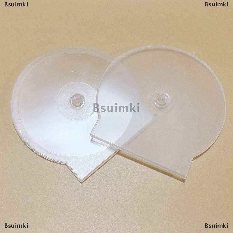 [COD] Bsuimki 1 3pcs nhựa trong suốt duy nhất mảnh vòng đĩa trường hợp CD trường hợp dày CD DVD đĩa hộp đĩa trường hợp lưu trữ hộp
