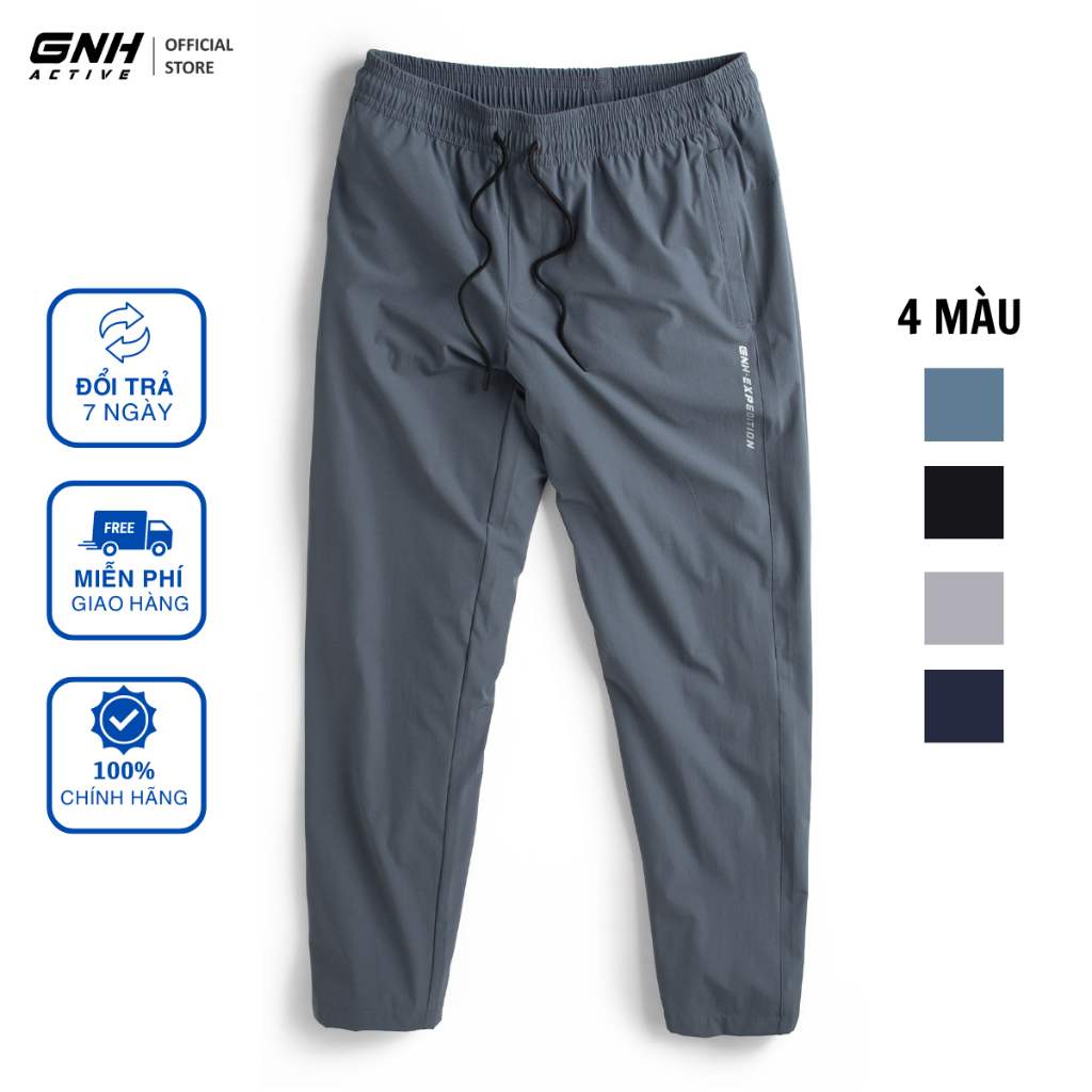 Quần dài nam thể thao ống suông GNH Active chất vải gió kiểu dáng trẻ trung năng động | GNH QGD23031