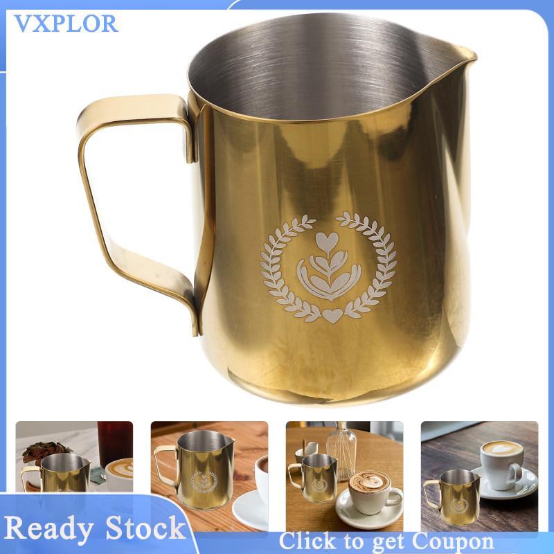 VXPLOR Sữa sò sữa bếp không gỉ thép không gỉ bình đựng sữa cốc sữa sấy sữa để cà phê
