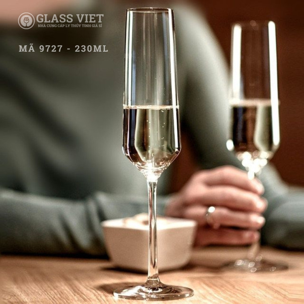 Ly rượu vang - Ly vang trắng thủy tinh sử dụng uống vang dung tích 230ml Lẻ 1 ly
