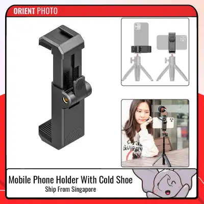 ULANZI ST-26 Phone Mount Holder Smartphone Phone Vlog Tripod Mount W/ Cold Shoe
