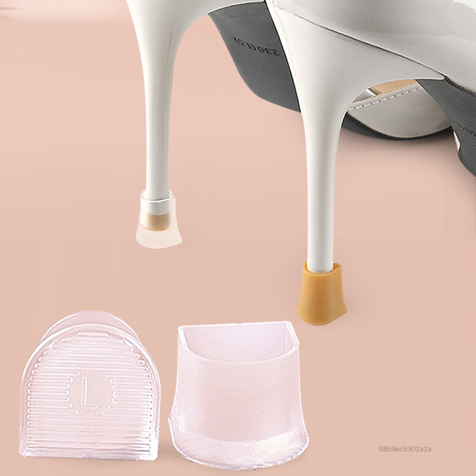 Phụ nữ cao gót bao gồm màu sắc rắn bền bệ TPU bảo vệ mũ cho stiletto và máy bơm mẹo sp-vn