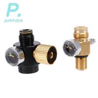 【TTONG Mall】PCP Air Tank Cylinder Regulator Adjustable Pressure 0-2800Psi &amp Tank Pin Valve 300Bar