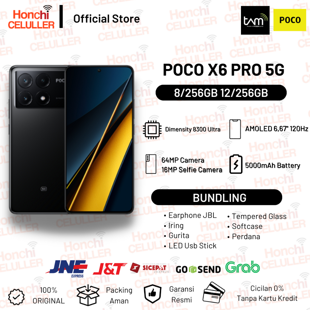 POCO Xiaomi X6 Pro 5G 12/512GB Garansi Resmi POCO Indonesia Harga  3,999,000 Ringgit*Penghantaran Percuma