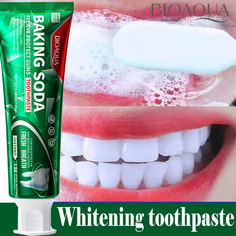 Kem đánh răng làm trắng răng loại bỏ cao răng hôi miệng tẩy ố vàng 100g làm trắng làm sạch răng làm mới hơi thở khử mùi chống sâu răng ức chế vi khuẩn phục hồi nướu hư tổn