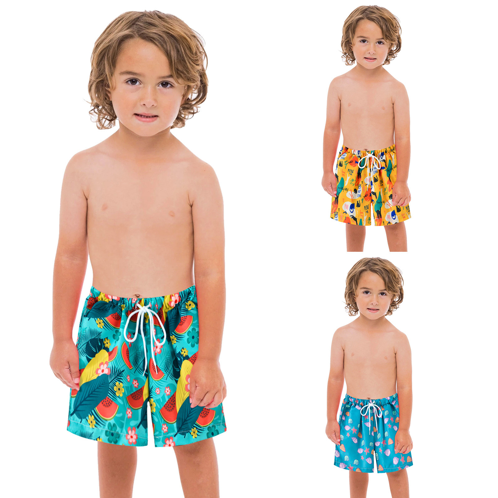 Kids Toddler Baby Infant Swim Swimsuit Cartoon 28Y Shorts Swimming Suit