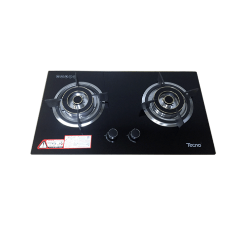 GHBathroom_Mall TECNOSTAR เตาแก๊สแบบฝังหน้ากระจก 2 หัวเตา TNS 207140 GB สีดำ ร้านค้าเเนะนำ ราคา 5,240 บาท*ส่งฟรี