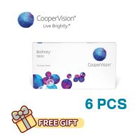 (6 PCS) Cooper Vision Biofinity Toric Monthly Disposable Silicone Hydrogel For Astigmatism Clear Contact Lenses