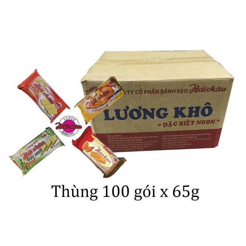  Bánh Lương Khô Hải Châu 65g x 100 gói 