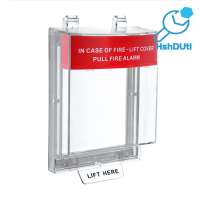 Fosdpa1 Fires Alarm Pull Station Cover Fires Alarm Cover Manual Call Point Protective Cover Transparent Polycarbonate Fire Alarm Pull Station Safety Shield Easy Turnkey Installation for Schools Offices Public