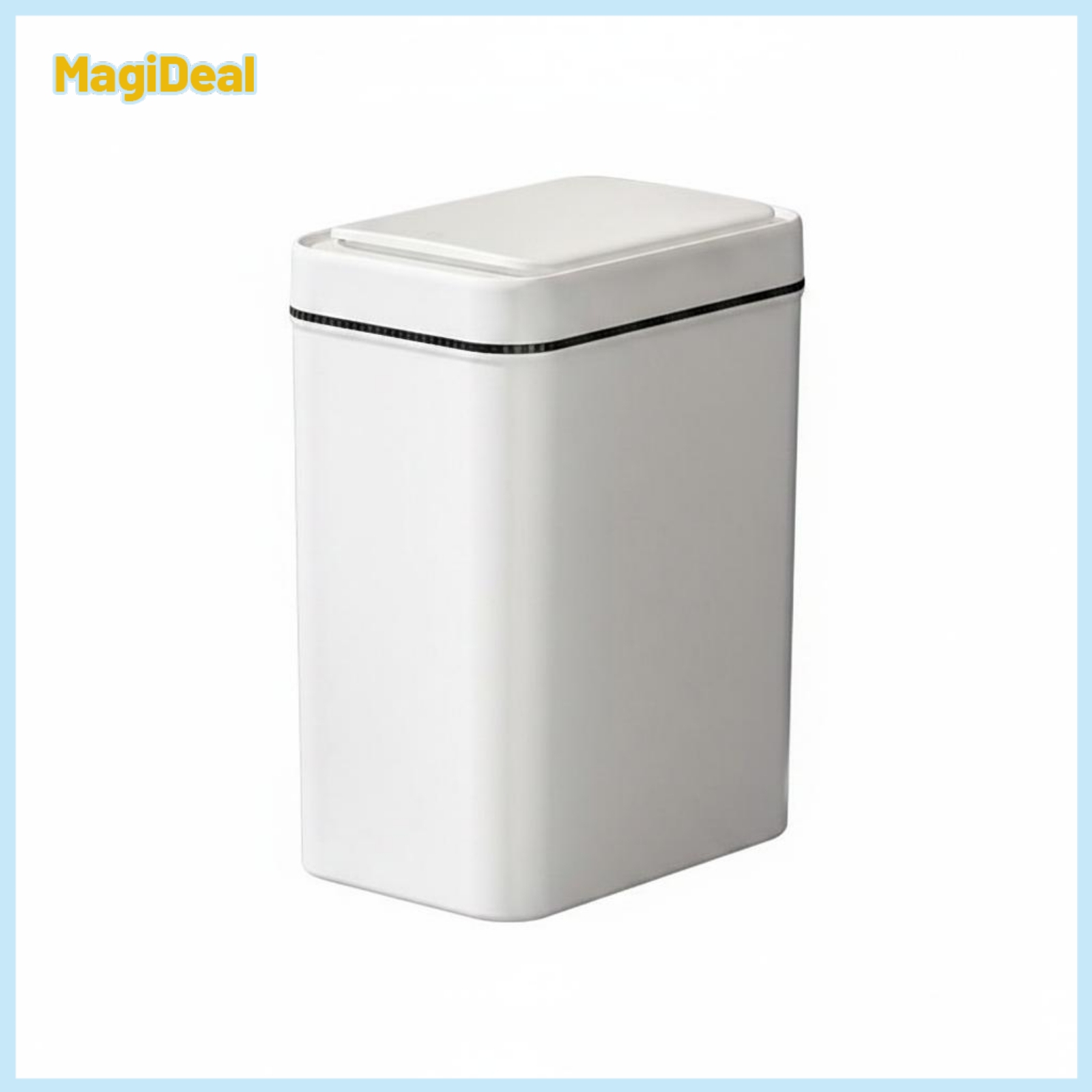 MagiDeal Water-Resistant Smart Trash Can Minimalist Touchless Trash Can Rounded Corners Waste Bin Waterproof ราคา 2,057 บาท*ส่งฟรี