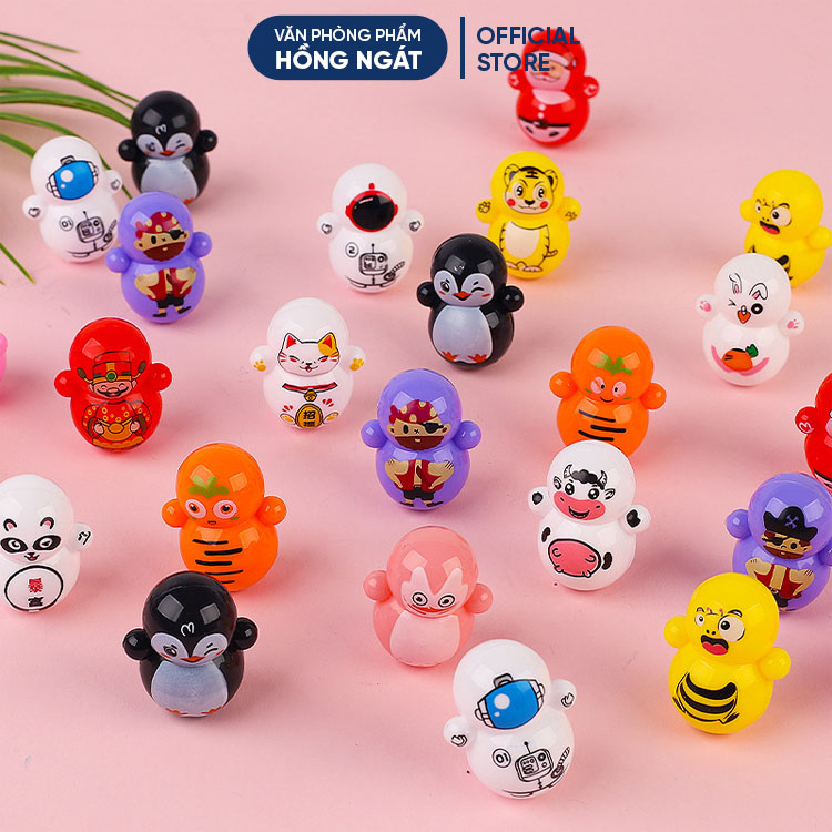 Lật đật mini 1k squid game cho bé nhiều mẫu cute dễ thương giá rẻ làm quà tặng DC38