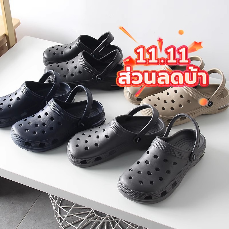 Devilprincess|| ผู้ผลิตแหล่งที่มาการค้าต่างประเทศฤดูใบไม้ผลิและฤดูร้อนผู้ชายรองเท้ารูระบายอากาศสบายๆขนาดบวกรองเท้าแตะเป่าโถวแฟชั่นข้ามพรมแดนอุปทานพิเศษ ราคา 118 บาท*ส่งฟรี
