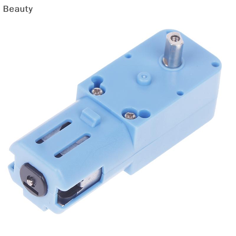 [beauty] DC 3V-6V 1:90 Blue Gear Motor All Metal Half Metal Single Axis Gear Motor Robot Intelligent
