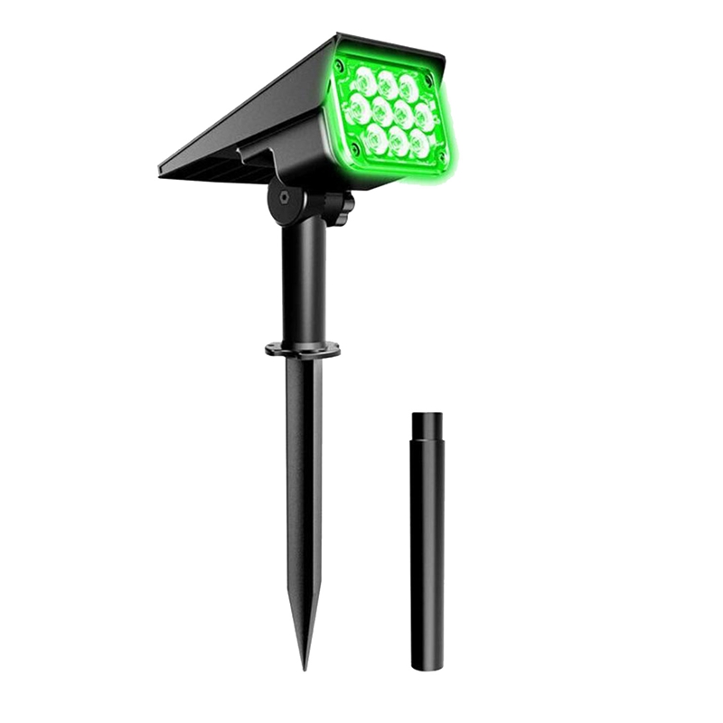 Solar Spotlight Solar Garden Light Solar Power Outdoor Green Light IP65 for Yard Decor