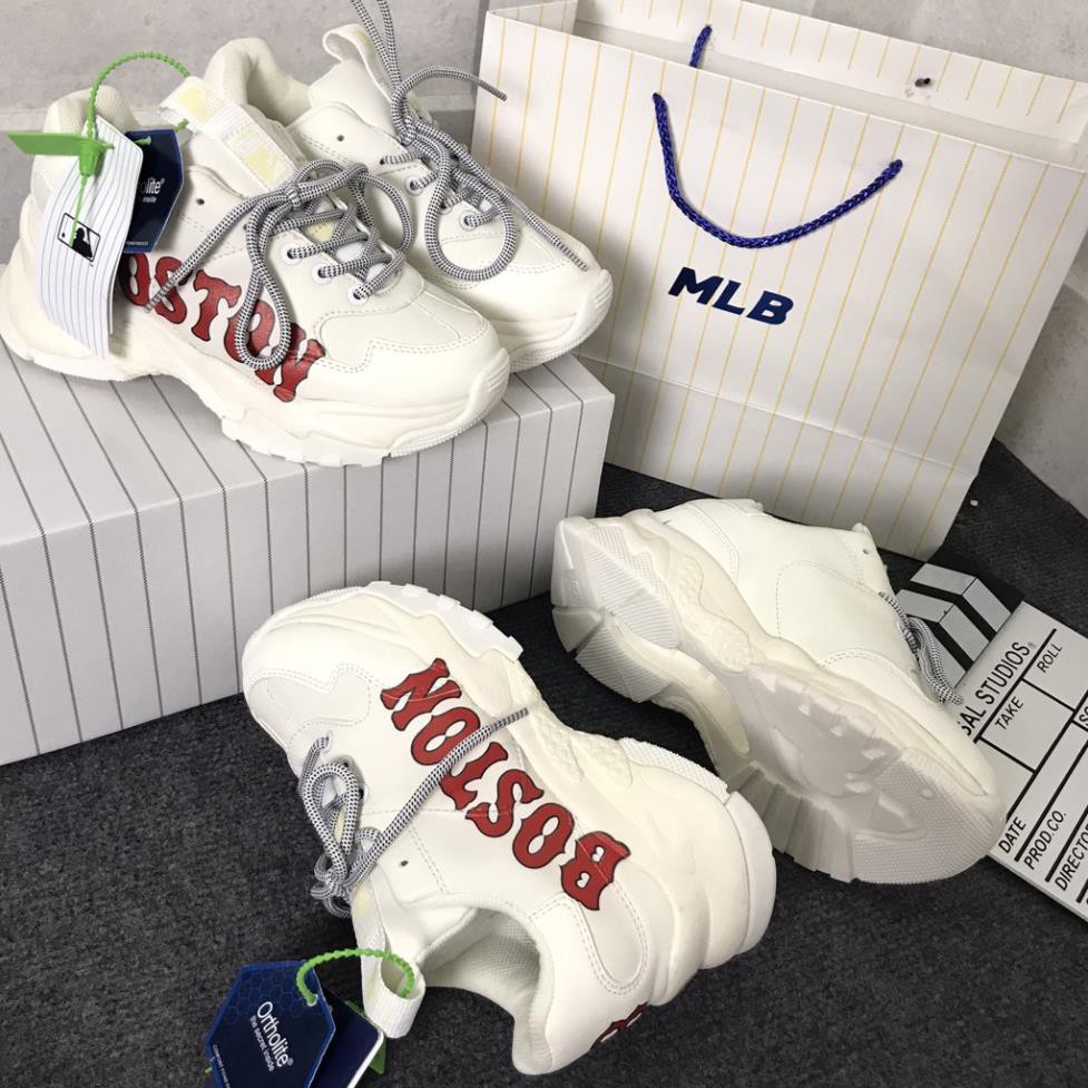 SALE ĐẬM  Giày MLB boston chữ đỏ cực chất cho nam nữ hot trend Full Box