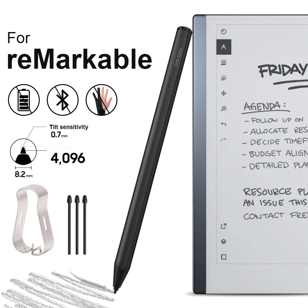 Remarkable 2 Pressure Sensitive Magnetic Stylus Pen With Palm