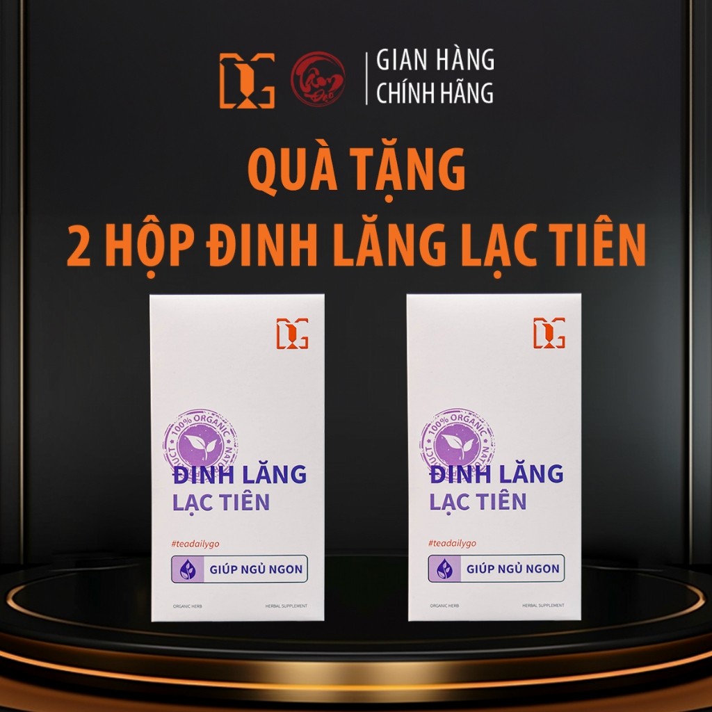 Combo 3 [Mua 2 Tặng 1] Hộp Trà Đinh Lăng Lạc Tiên, Ngủ Ngon, Sâu Giấc 30 Túi Lọc