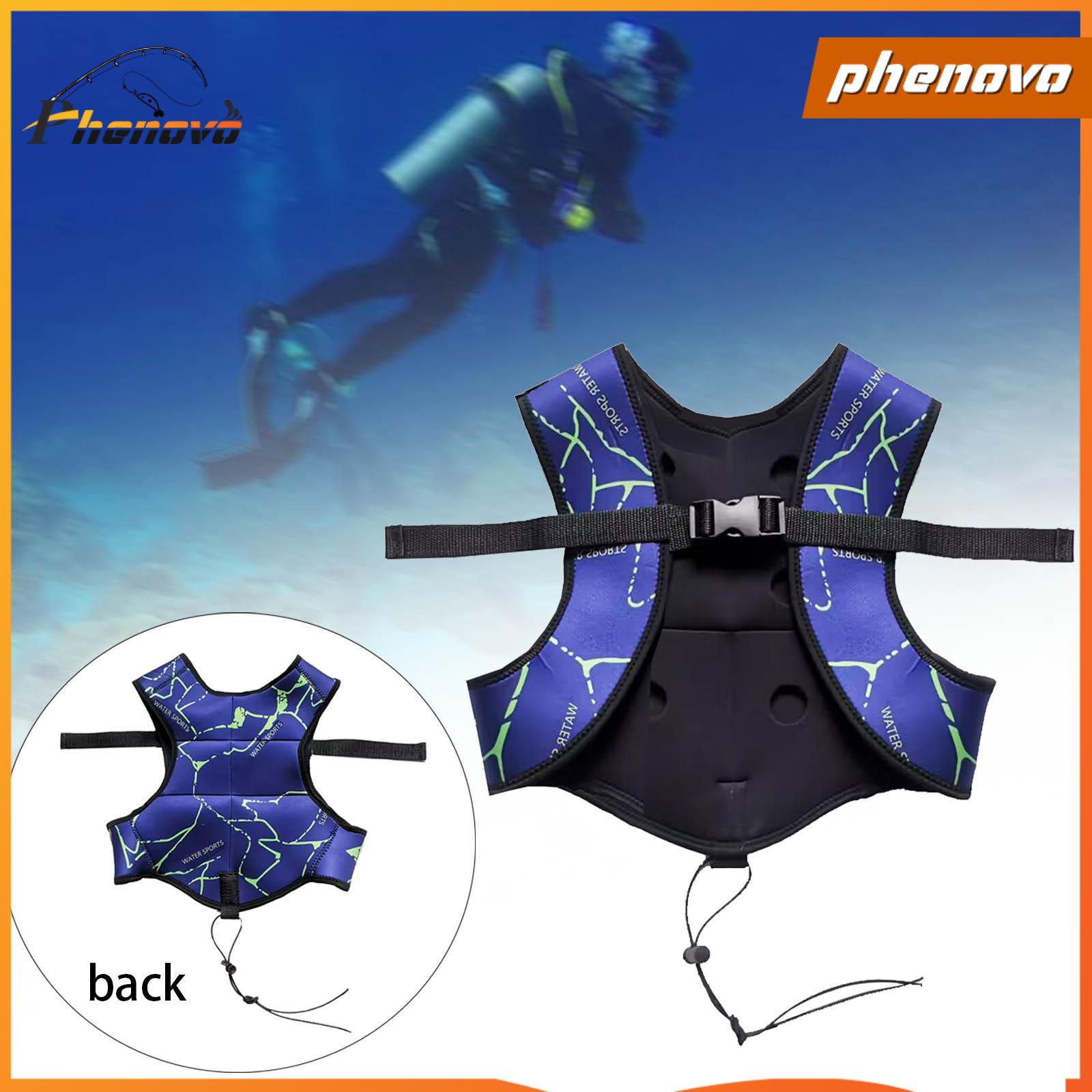 Phenovo Diving Weight Vest Waistcoat, Neoprene Vest Freediving Weight Vest for Spearfishing
