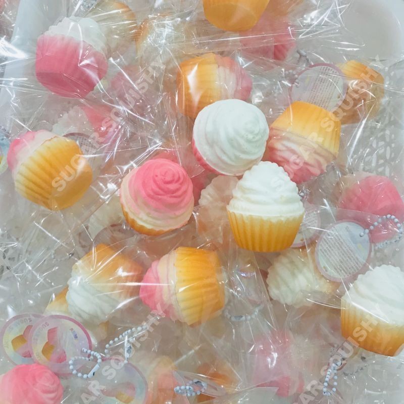 Đường Squishy cupcakes Đàn hồi Chậm Pinch Lỗ Giảm nén Đồ chơi Squishy giải nén