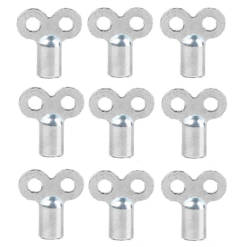 [Waanon]Radiator Exhaust Valve Key Switch Radiator Accessories Vent Valve Four Corners Deflation Valve Wrench Small Key 9pcs