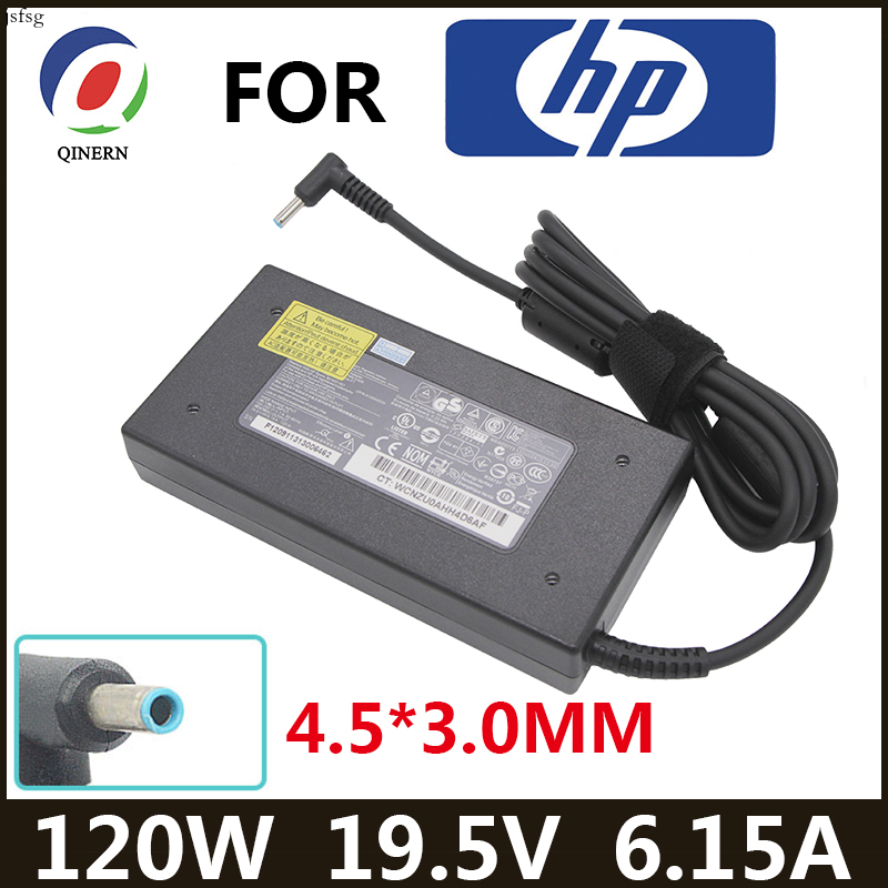 Dây nguồn 120W 19.5V 6.15A 4.5*3.0mm bộ chuyển đổi máy tính xách tay cho HP ghen tị 15 17 15-j013tx j015t 15-ax033 HSN-CA25 sạc notbook cung cấp điện jsfsg-cb