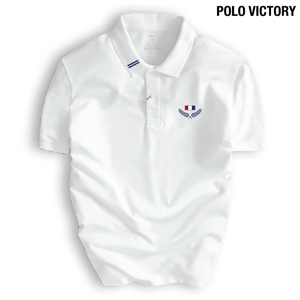Áo thun polo victory nam cổ bẻ basic cvc co dãn 4 chiều form gerular fit sang trọng