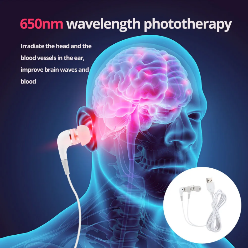 【Ethel store】 Tinnitus Ear Laser Therapy LLLT Irradiation Laser Physiotherapy Earplug Otitis Media Deafness Diabetes Hypertension Treatment