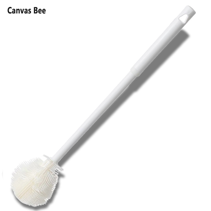 【FreeShipMAX-Canvas Bee】Bàn chải cọ chai vải ong, bàn chải cọ chai silicon mềm, bàn chải làm sạch cốc nước không góc chết, dụng cụ rửa chai đa chức năng