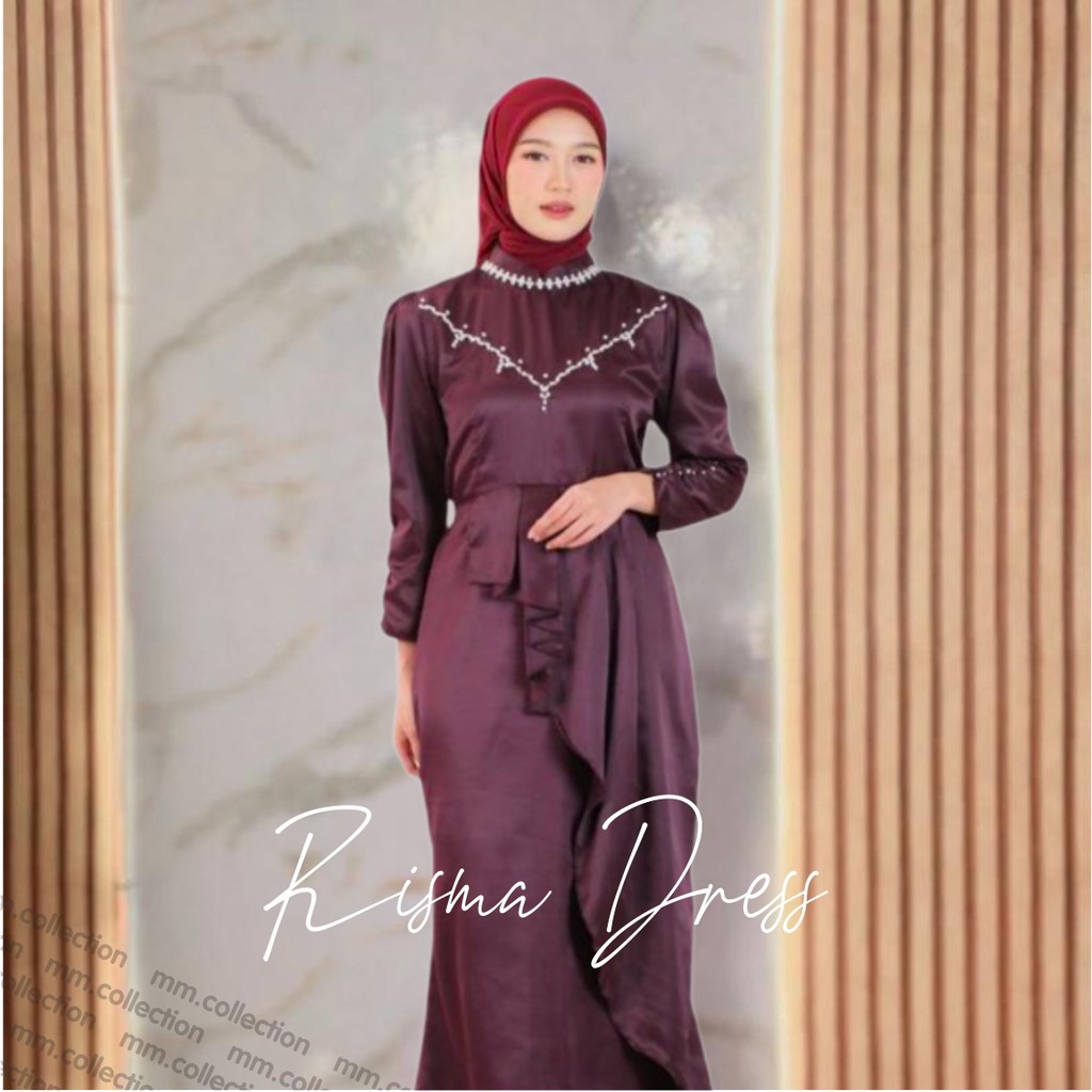 model dress bridesmaid hijab Hijab Bridesmaid Dress 2021 Lace Chiffon Maxi Dress with Long Sleeves Burgundy / 12