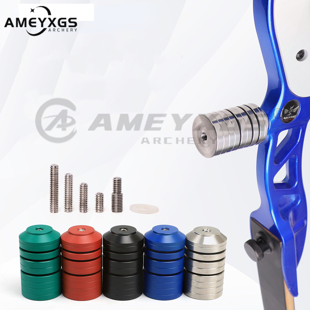 AMEYXGS Counterweight Block Bow Stabilizer Balance Bar Bow Riser Weight Set