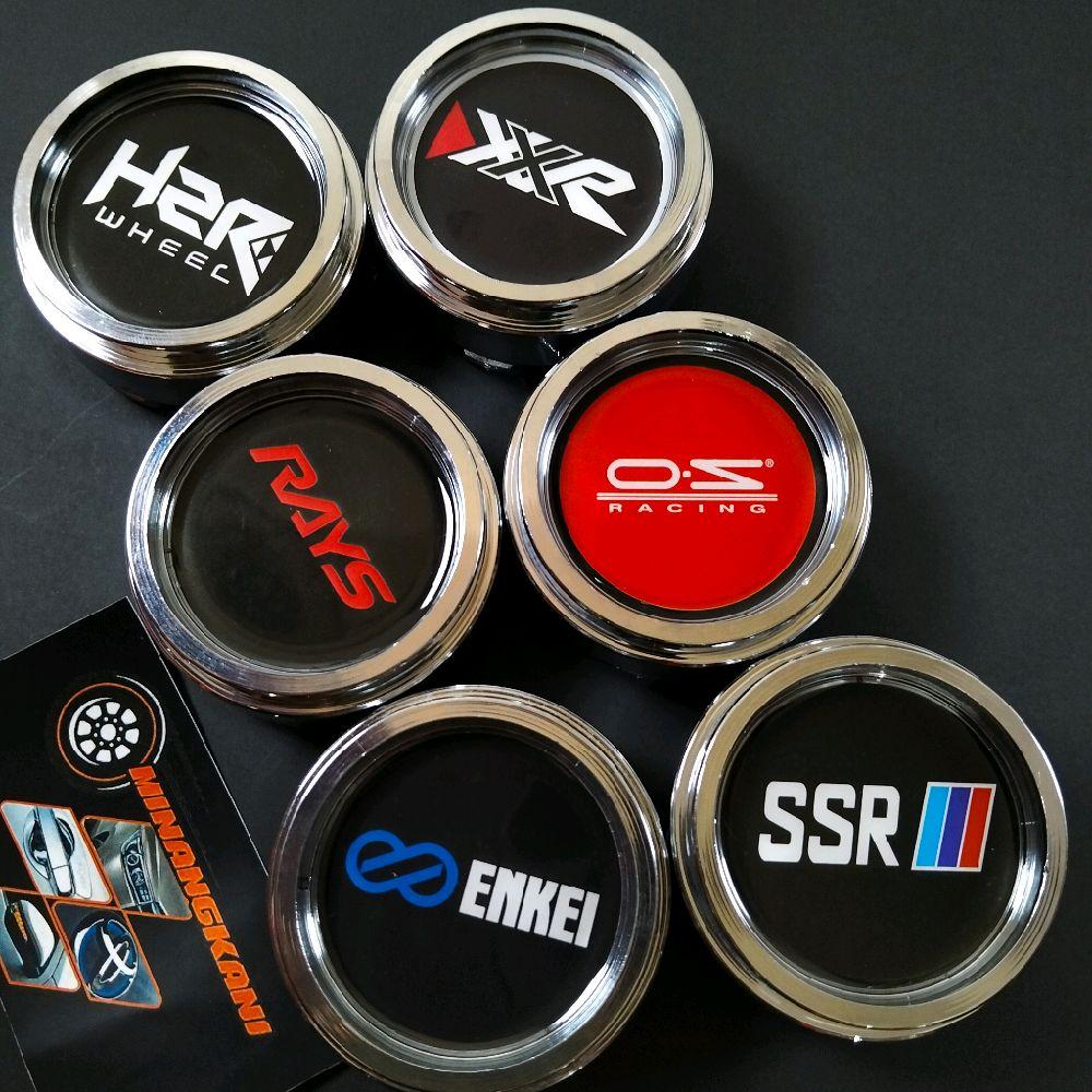 Dop wheel caps DOP wheels RECing model cylinder outer diameter 6.5 cm inner diameter 6.2cm hzr Enkei SSR rays. Oz RECing. XXR body Crom Harga 25,000 rupiah*Gratis Ongkir