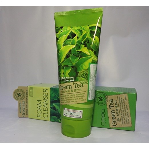 Sữa rửa mặt dabo trà xanh, dabo green tea 180ml hàn quốc