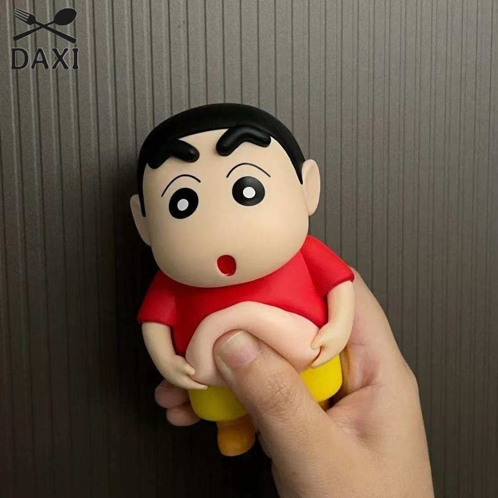 DAXI Silicon mềm Shin-Chan bút chì màu bụng lớn Chủ nhà boochan Búp bê PVC Mô hình nhân vật hành độn