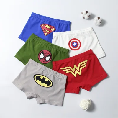 Boys Underwear Brief 5Pcs/set Kids Underpants Boy Cotton Child Underwear Super Hero Panties Cute Children's Briefs