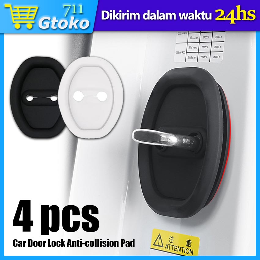 4Pcs Car Door Lock Cover Tutup Kunci Pintu Mobil Bahan Silikon Anti Rust Car Door Lock Protective Buckle Cover Universal Car Styling Accessories Suitable For Toyota All Series Harga 15,000 rupiah*Gratis Ongkir