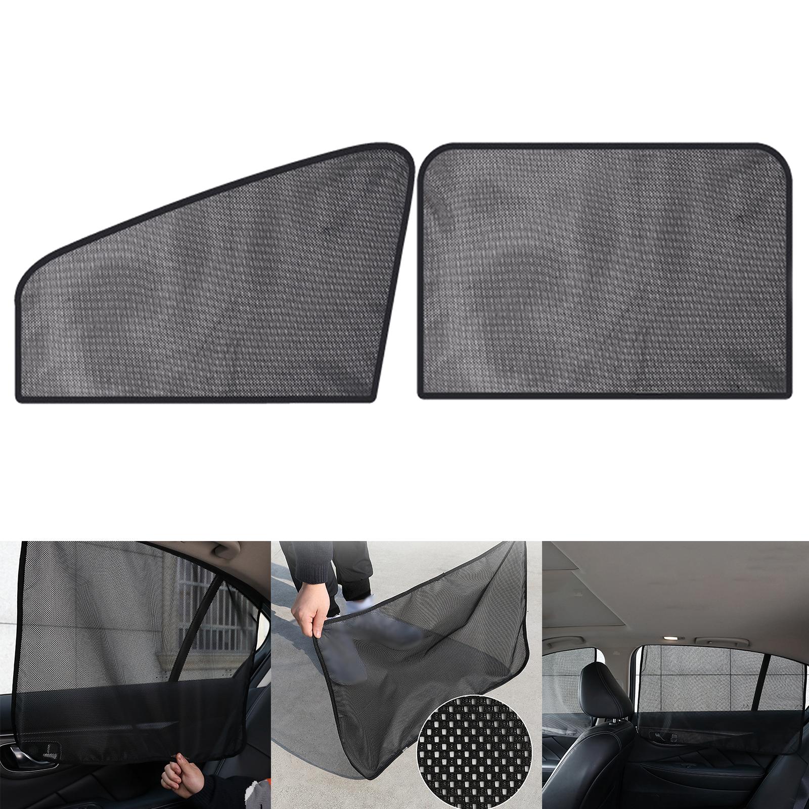 Car Window Sun Shades for Side Windows Magnetic Breathable Mesh for S