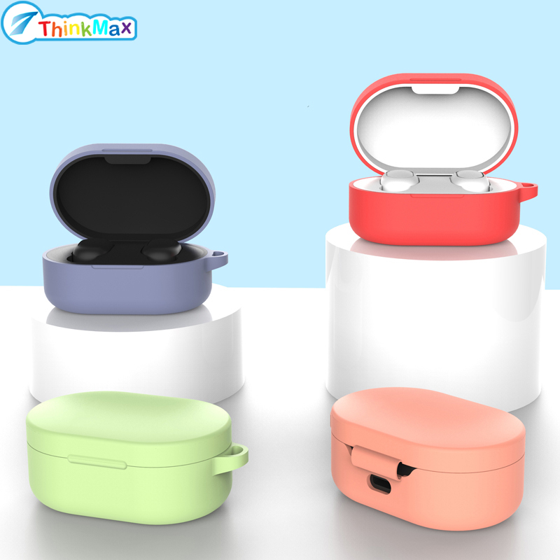 Silicone Pure Color Liquid Silicone Earphone Protective Case Cover For Redmi Airdots ราคา 22 บาท*ส่งฟรี