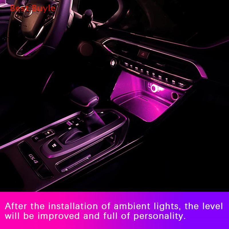 💖Best Buyle Xách tay xe USB môi trường xung quanh ánh sáng mini LED trang trí bầu không khí đèn cho tự động môi trường nội thất ánh sáng máy tính ánh sáng cắm chơi