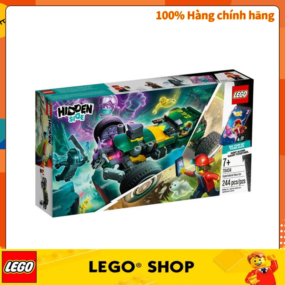 [100% chính hãng] LEGO 70434 Hidden Side Supernatural Race Car  244pcs 7+Đồ Chơi Lắp Ráp lego