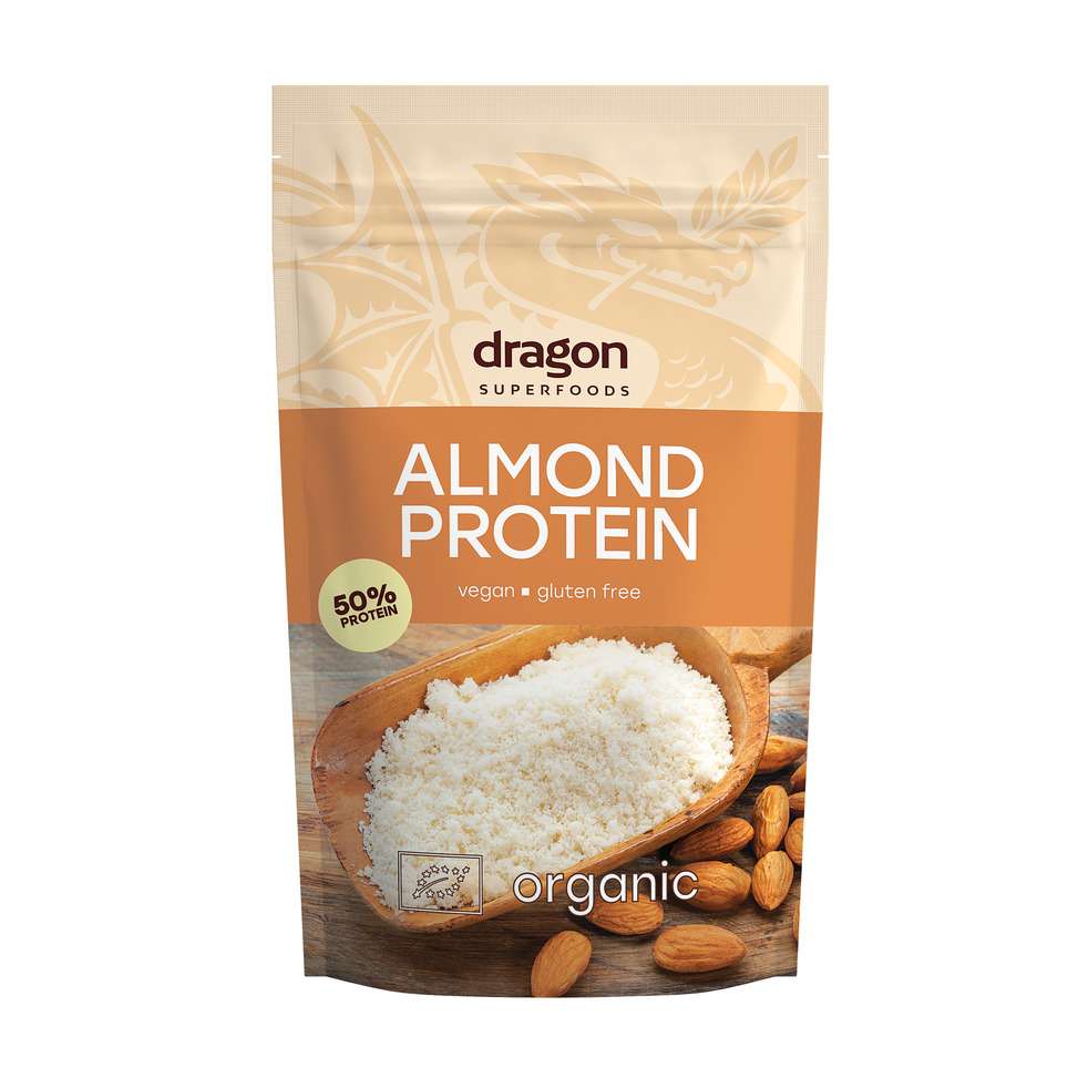 Bột Protein Hạnh Nhân Hữu Cơ Organic Almond Protein Powder Gluten Free (200g) - DRAGON SUPERFOODS