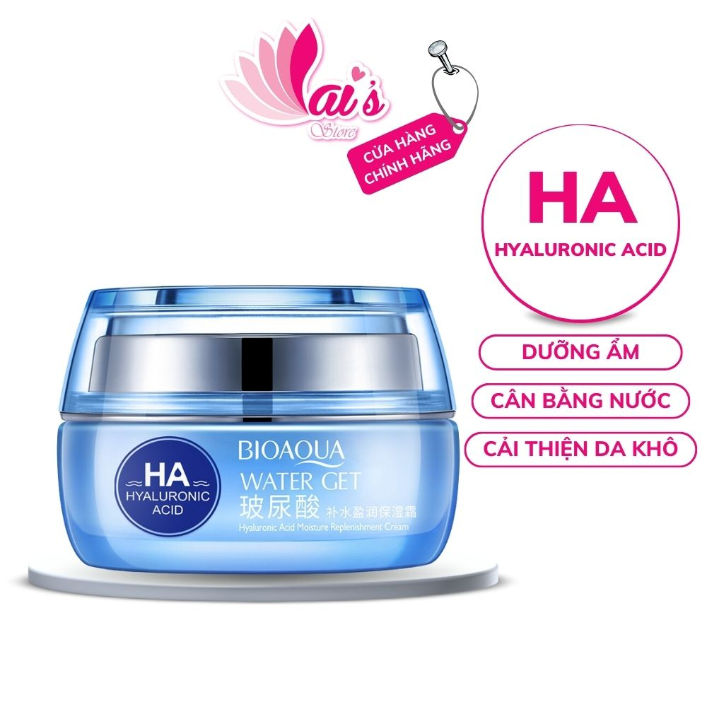 Kem dưỡng ẩm trắng da ha axit hyaluronic bioaqua water get chống lão hóa, cấp nước, cải thiện da khô, da dầu chính hãng