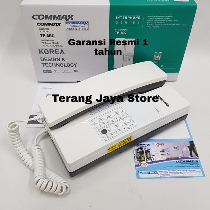 INTERPHONE COMMAX TP-6RC INTERCOM COMMAX TP6RC (6 CHANNEL)-mirakuruu.id Giá 769,000 Đồng*Miễn phí vận chuyển