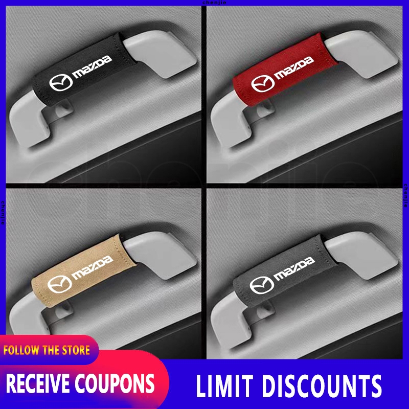 1pcs High quality Leather Car Roof Door Handle Protector Car Handle Protector Car Armrest Glove Car Interior decoration car accessories For Mazda MAZDA3 MAZDA2 CX-5 CX-7 CX-9 Tribute BT-50 323 MAZDA6 B2200 Familia Miata MX-5 626 B2500 E-series ราคา 72 บาท*ส่งฟรี