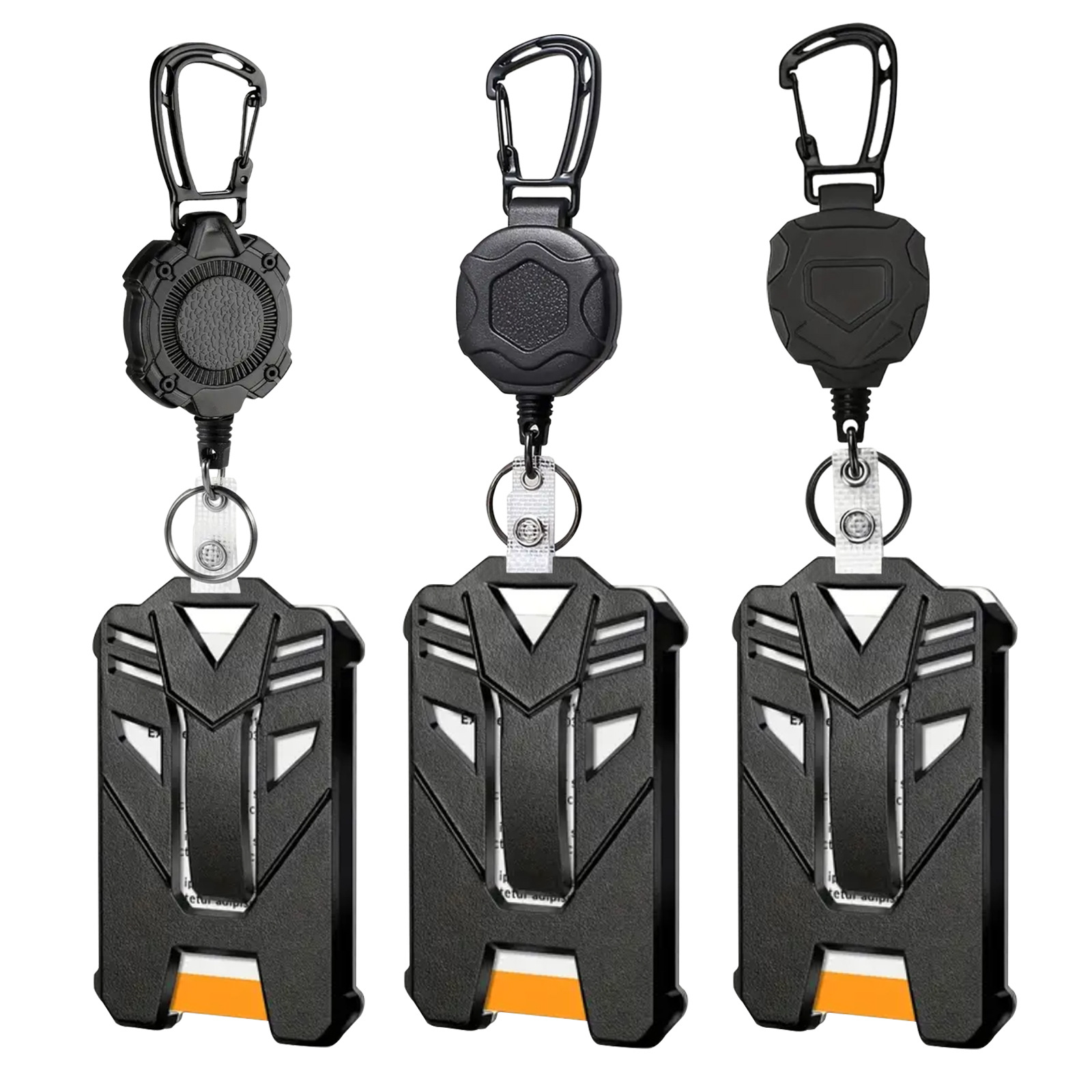 Retractable Badge Holder Secure High Stretch Portable Keychain 31.5" Cord Heavy Duty ID Holder for Outdoor Climbing Work ID Hiking Gear Badge Security Adventure Enthusiasts